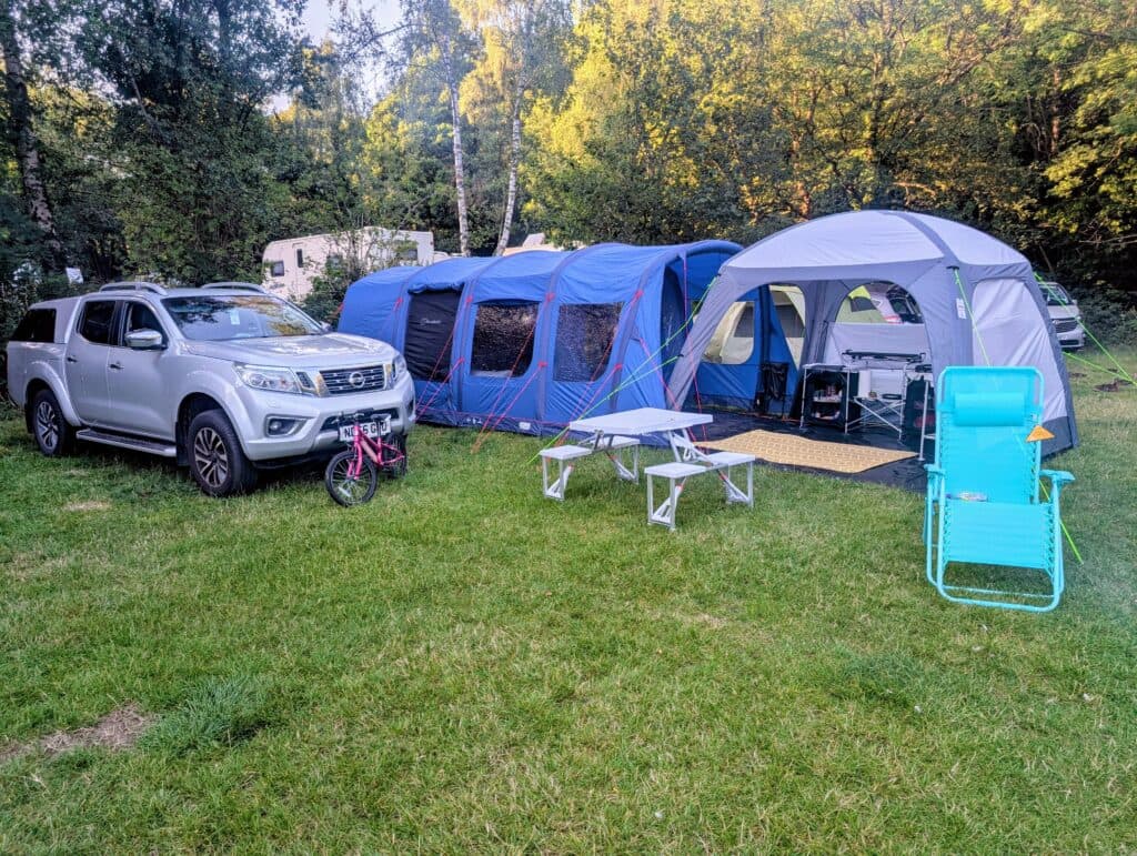 Our camping setup